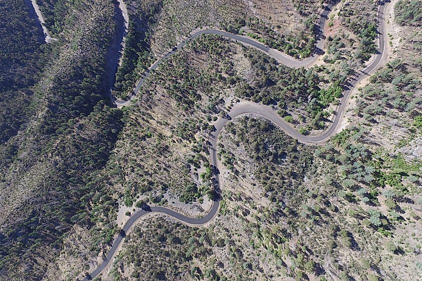 Black Range, New Mexico Pass, Geronimo Trail National Scenic Byway.
