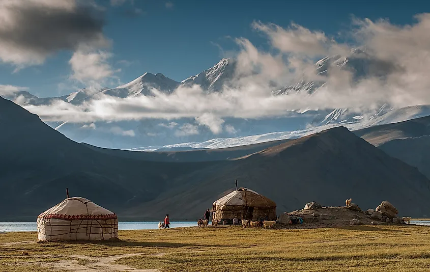 The Kunlun Mountains in western China.