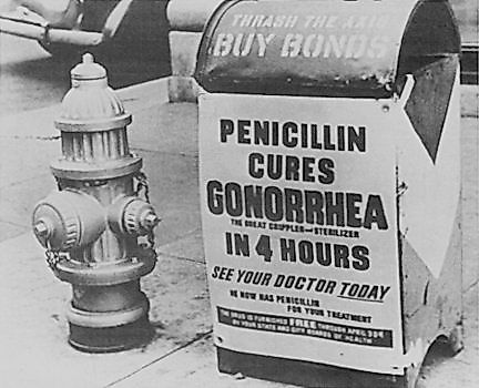 An advertisement advertising penicillin's "miracle cure."