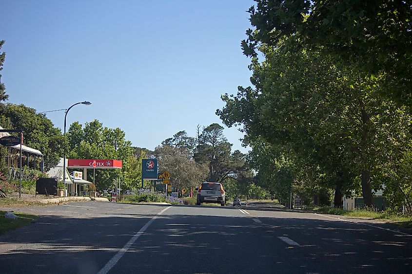 Barton Highway in Murrumbateman, New South Wales.