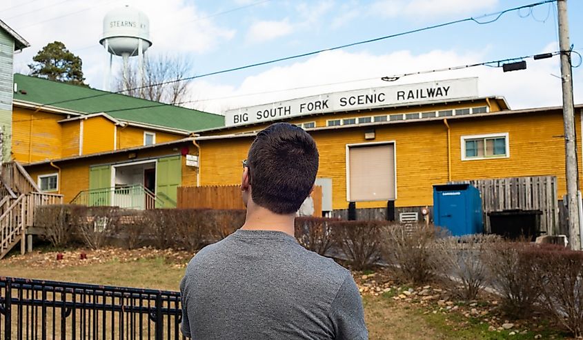 Big South Fork Scenic Railroad station in Stearns, Kentucky. Image credit Shot Stalker via Shutterstock