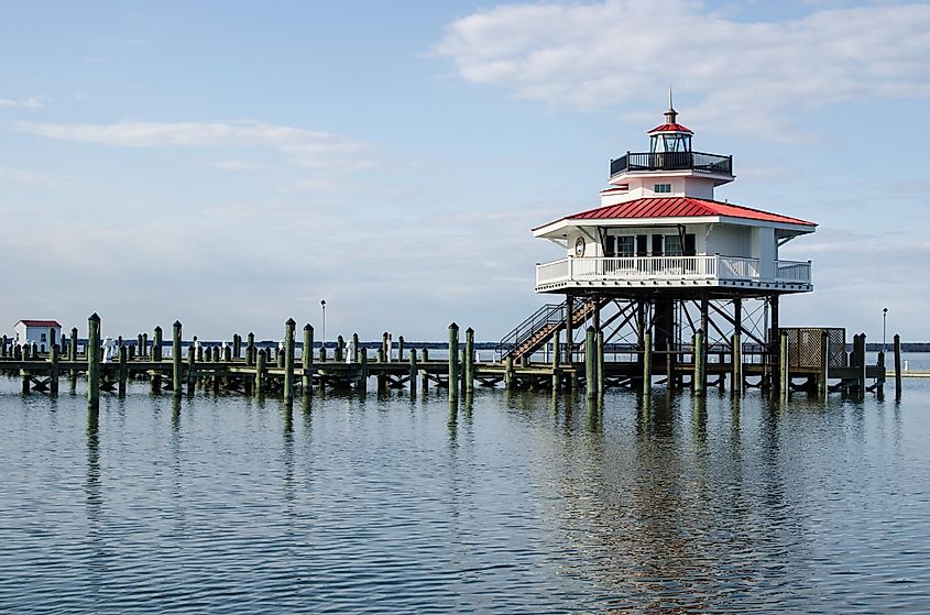 Choptank River Lighthouse in Cambridge Maryland,