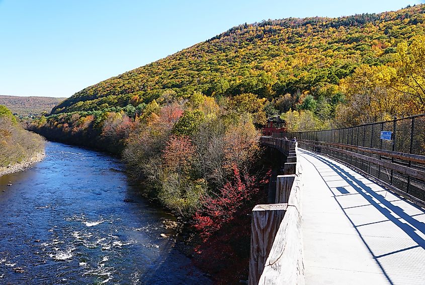 Lehigh Gorge State Park near Jim Thorpe, Pennsylvania.