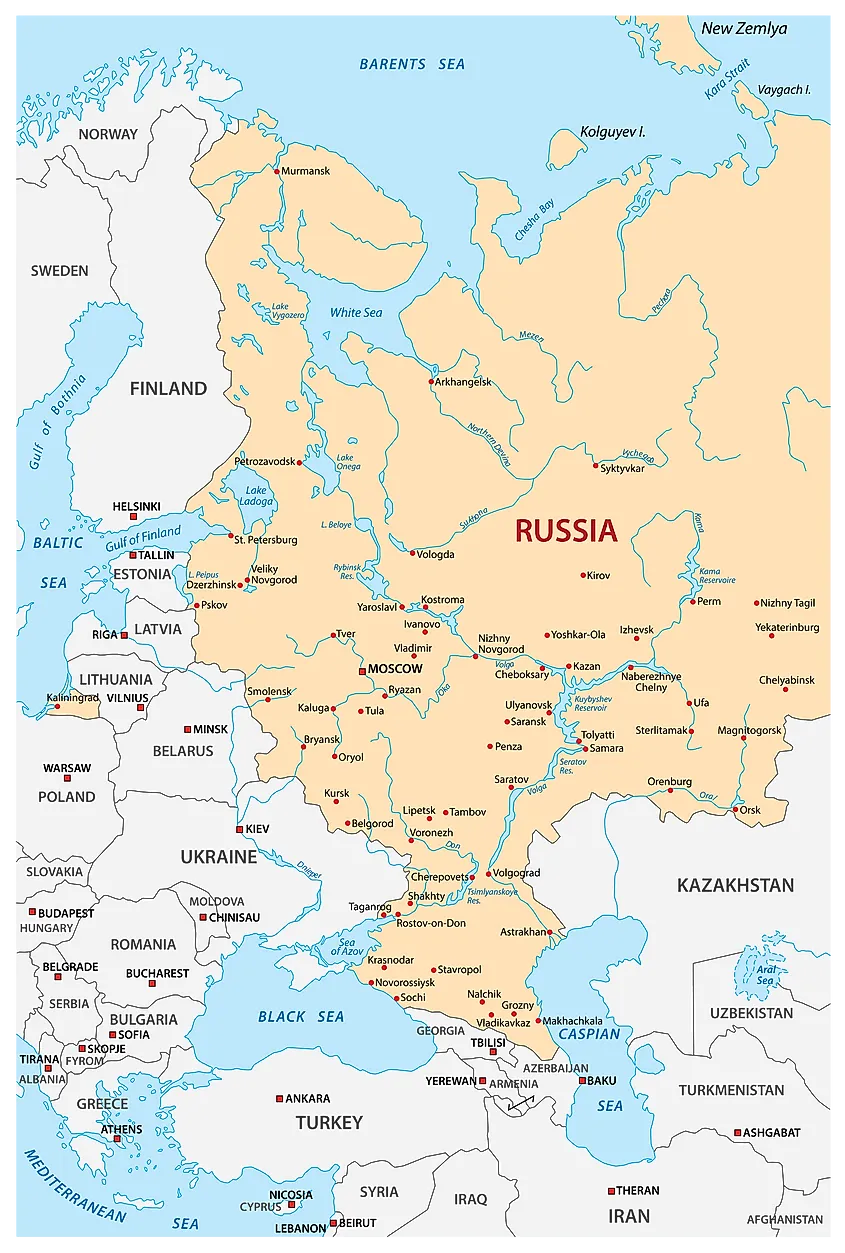 Volga River - WorldAtlas