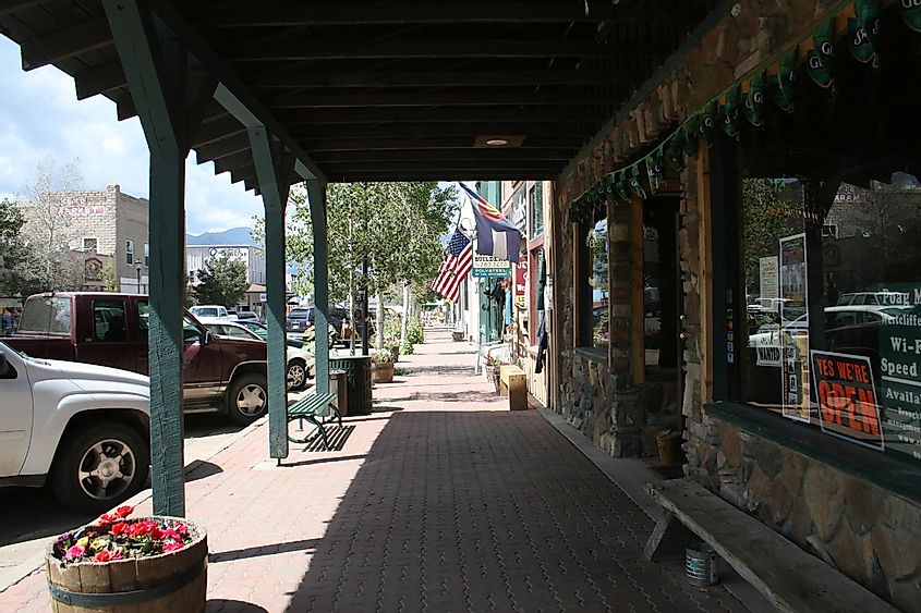 Main street in Westcliffe, Colorado