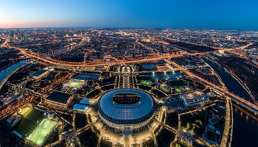 Moscow at night