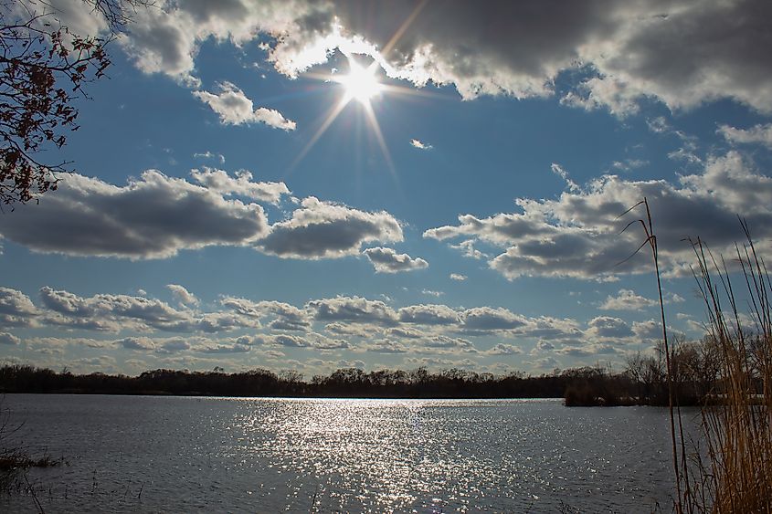 Mill Creek Reservoir in Texas.