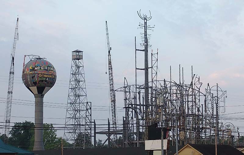 The Mindfield along Main Street in Brownsville, Tennessee.