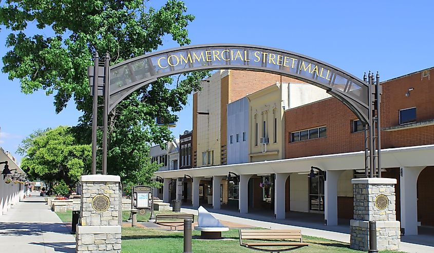 Commercial Street Mall area of downtown Atchison, Kansas