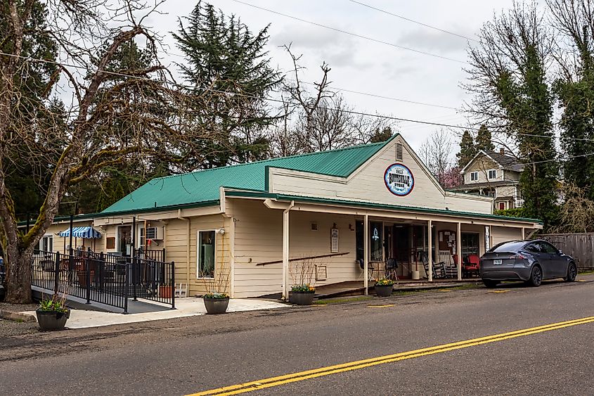 Butteville General Store in the town of Butteville, Oregon.