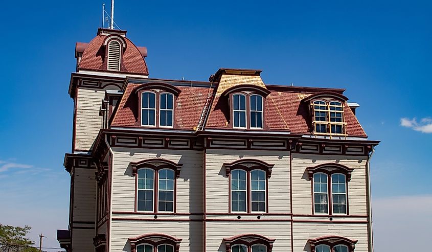 The MacKay Mansion Along the Streets of Old Gold and Silver Mining Town of Virginia City