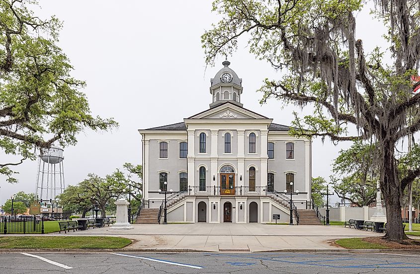 The Thomas County Courthouse in Thomasville, Georgia.