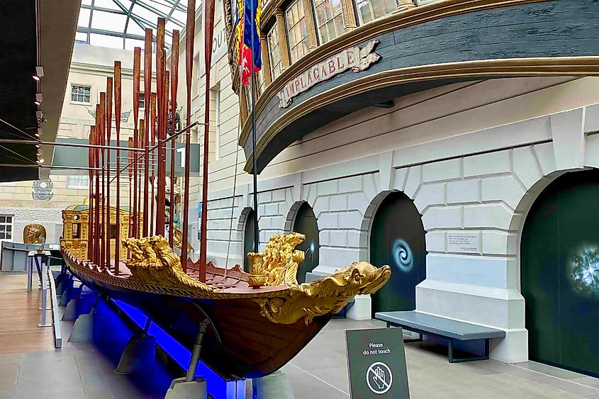 National Maritime Museum in Greenwich Royal Barge Image credit Bryan Dearsley