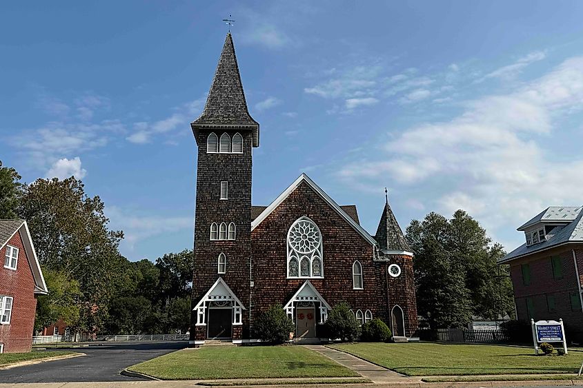 Onancock Church in Onancock Historic District Image credit Bryan Dearsley 