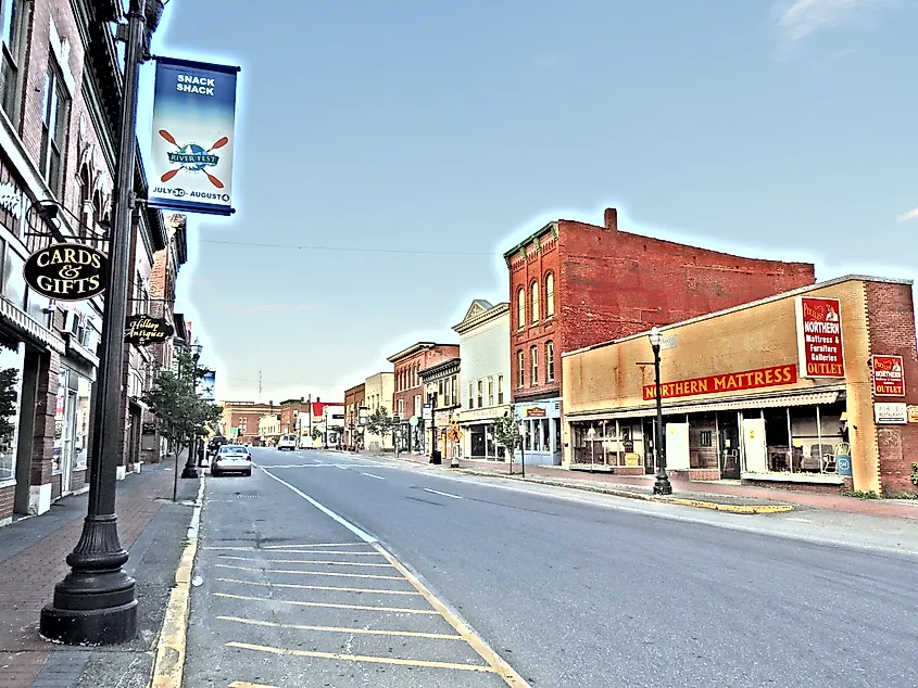 Main Street in Skowhegan, Maine.