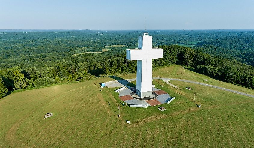 Bald Knob Cross in Alto Pass, Illinois.