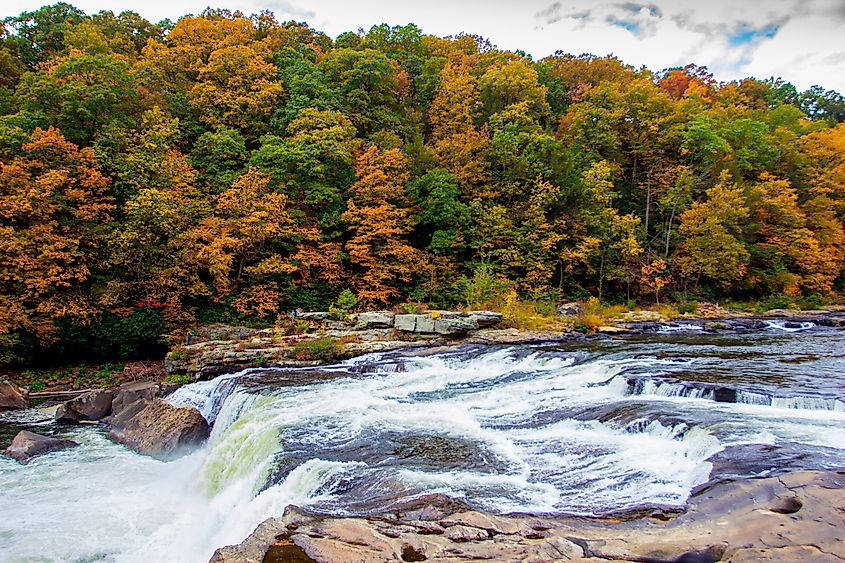 Fall colors at Ohiopyle State Park, Pennsylvania