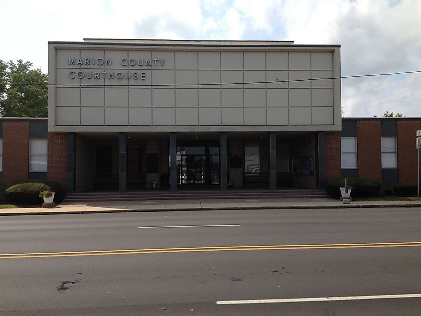 Marion County Courthouse in Hamilton, Alabama.