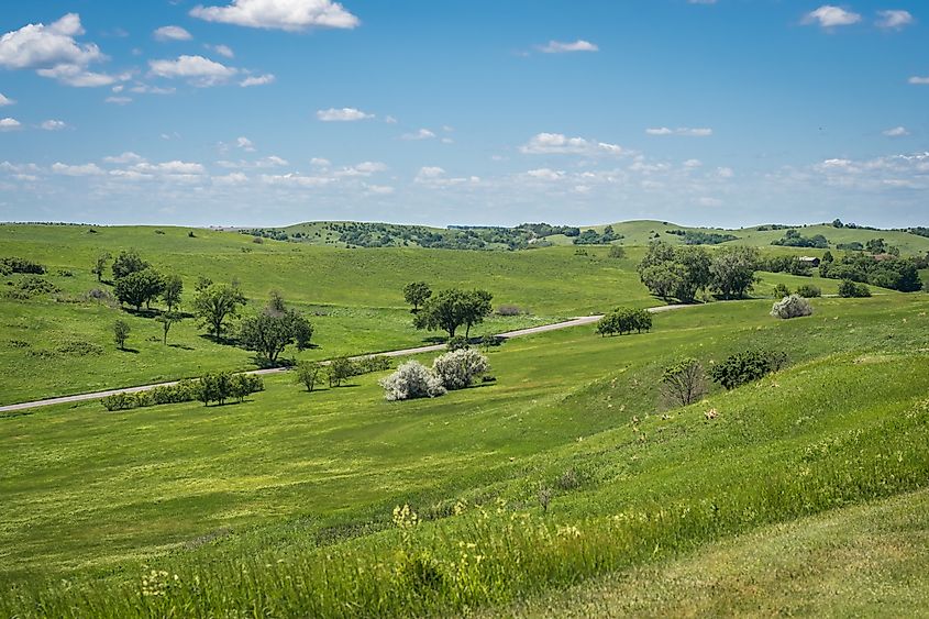 Niobrara state park, Nebraska in spring.