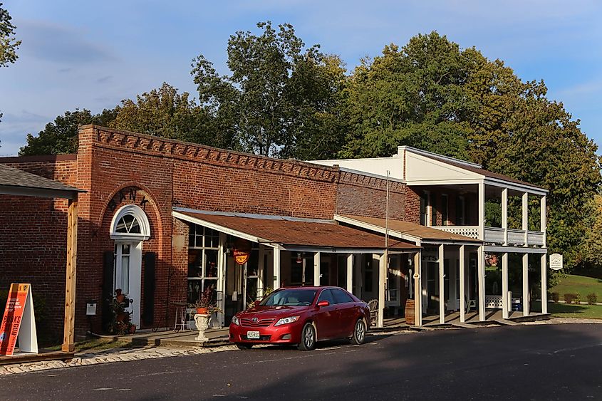 Arrow Rock, Missouri: Bank building.