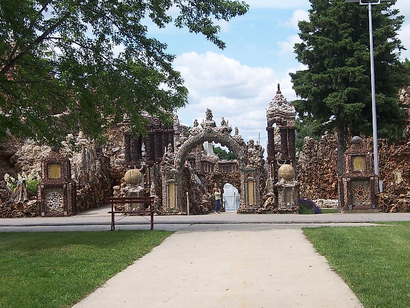 Grotto of the Redemption in West Bend, Iowa. Editorial credit: Lost_in_the_Midwest / Shutterstock.com.