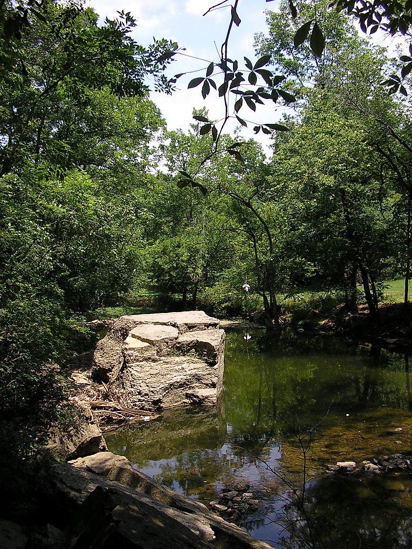Big Rock in Cherokee Park, Louisville, Kentucky