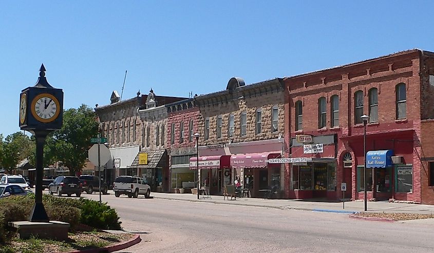  Main Street in Chadron, Nebraska. The block is part of the Chadron Commercial Historic Distric