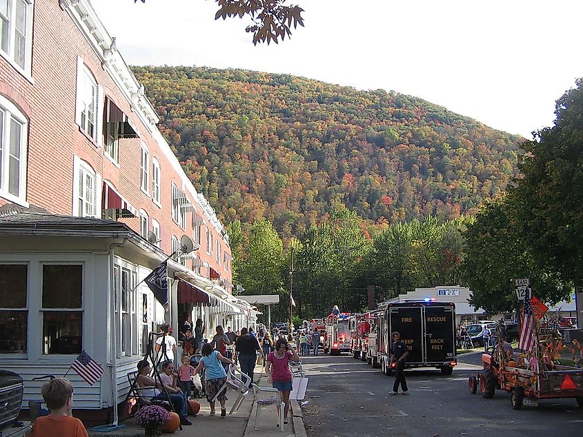 14th Street in Renovo, looking south during the Flaming Foliage Festival Parade