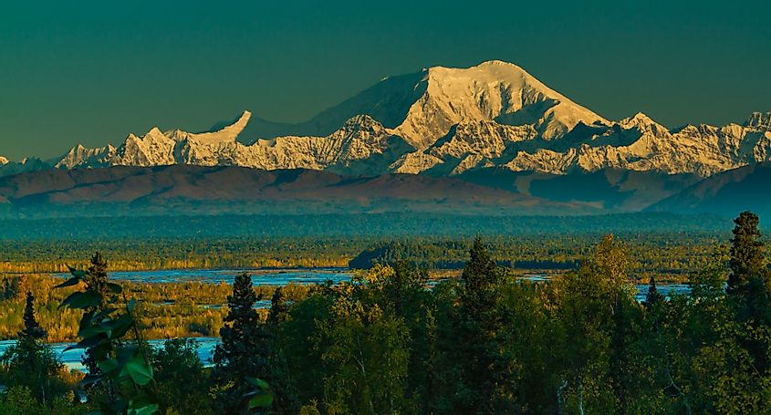 Mount Foraker in Alaska Range.
