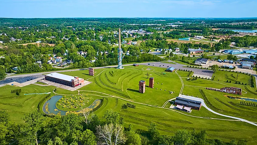 Overlooking Mount Vernon, Ohio.