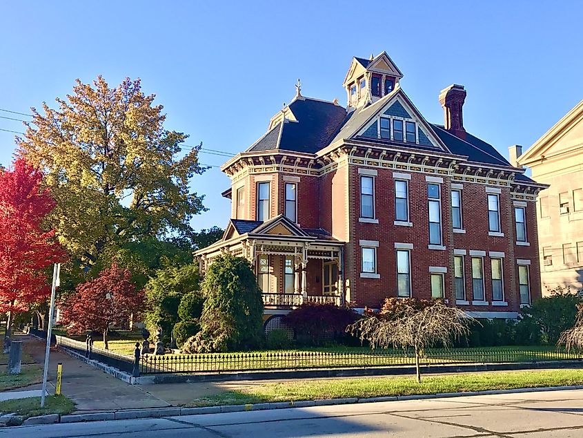 Webb City, Missouri. The Elijah Thomas Webb Residence built circa 1891, is a Late Victorian Queen Anne home that is listed on the National Register of Historic Places located in Webb City Mo. on Old Route 66. The home was constructed by the son of founding father John C. Webb.