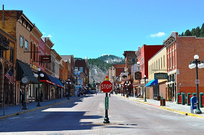 The beautiful mountain town of Deadwood, South Dakota.