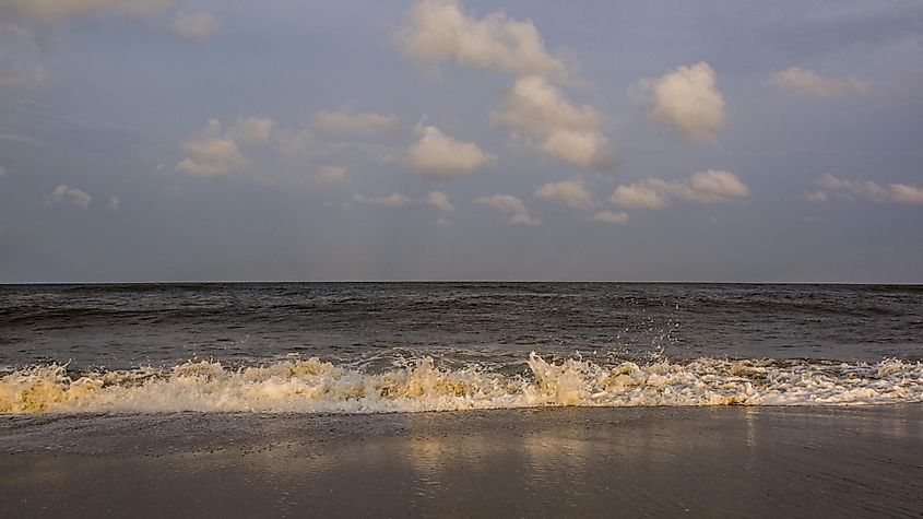 The beach at Waves, North Carolina.