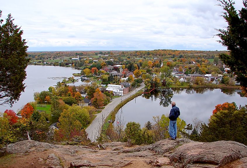 Westport, Ontario, from Foley Mountain.