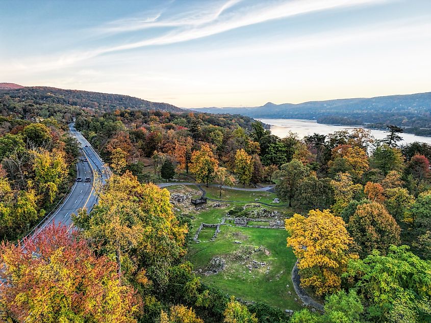 Aerial view of Fort Montgomery, New York