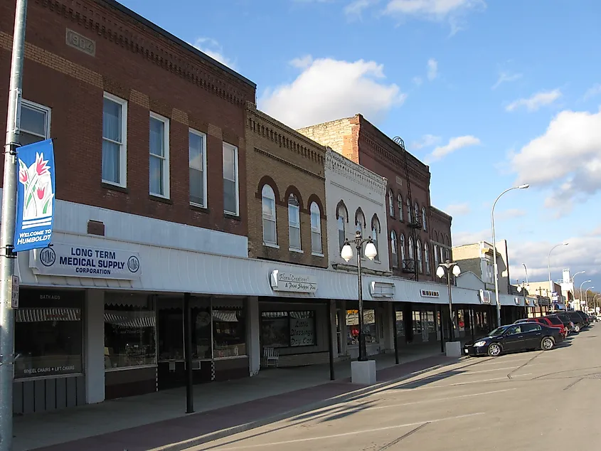 Street view in Humboldt, Iowa