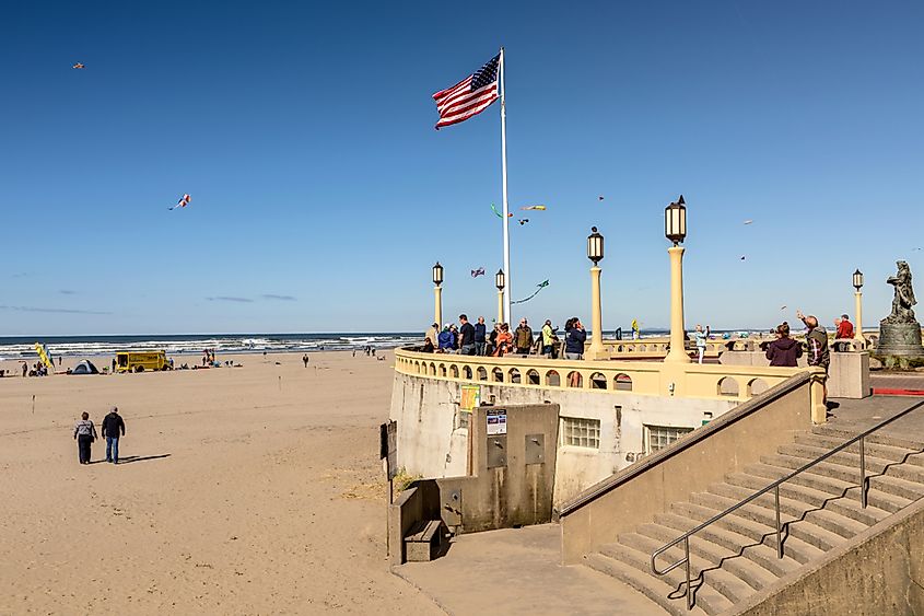 Kite festival on the beach October 9, 2019 in Seaside, Oregon, via Rigucci / Shutterstock.com