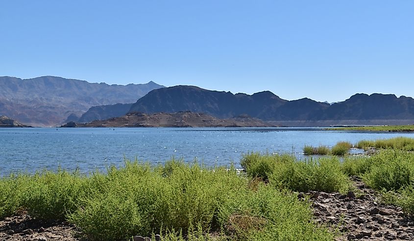 Lake Mead taken from the Nevada side.