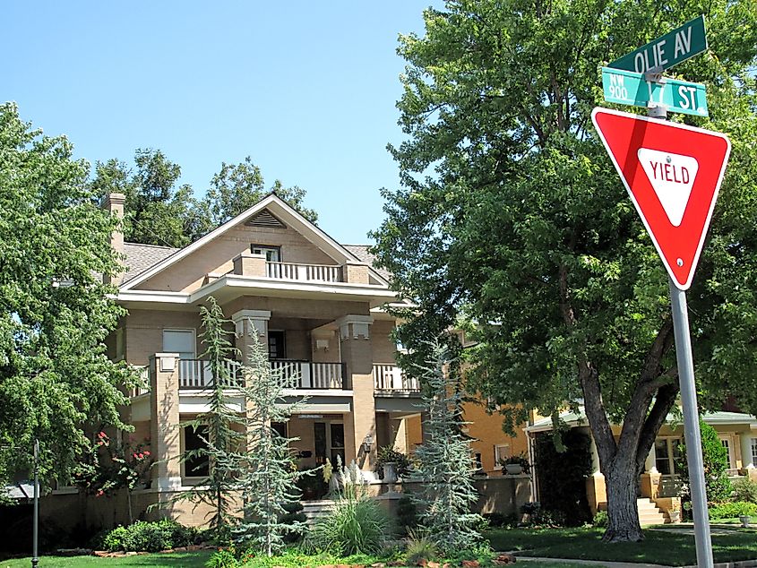 The George Gerson House is in the Mesta Park neighborhood.
