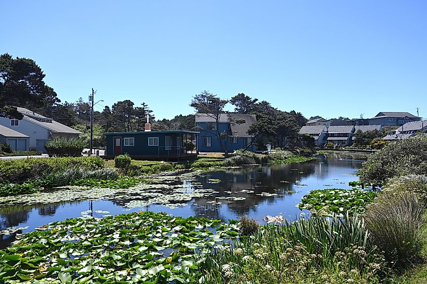 Lincoln City, Oregon, USA, situated on the beautiful Oregon Coast.