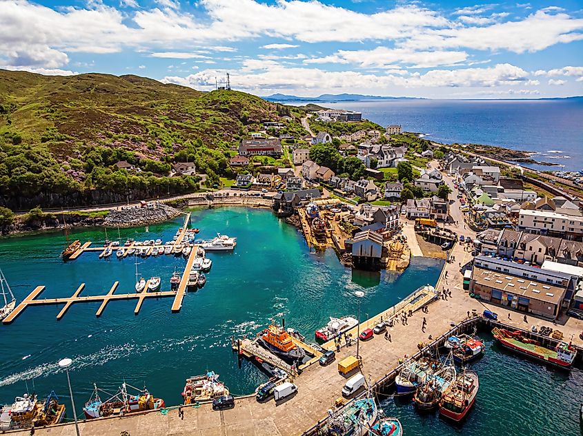 Mallaig, a port in Lochaber, on the west coast of the Highlands of Scotland