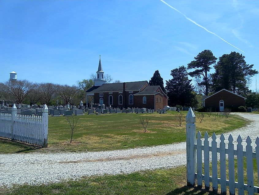 Christ Church Eastville, built in 1828.