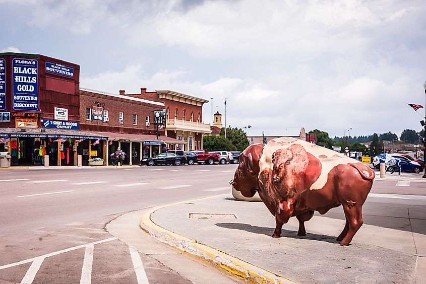 downtown of Custer, South Dakota