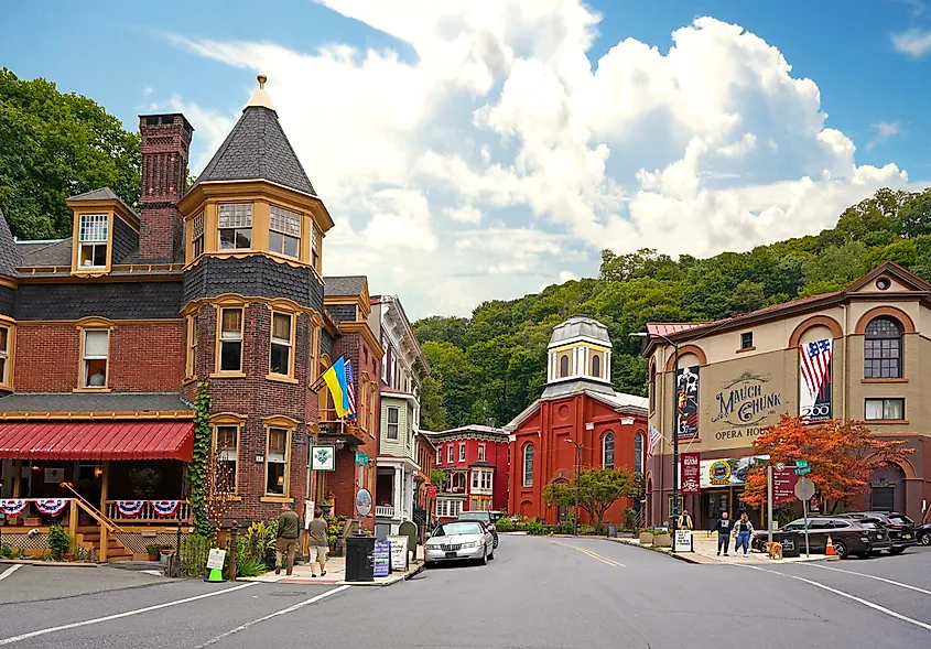 The Mauch Chunk Opera House in historic downtown Jim Thorpe.