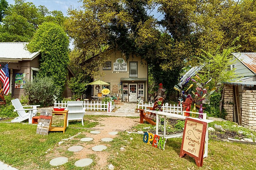 Cute stores in Wimberley, Texas.