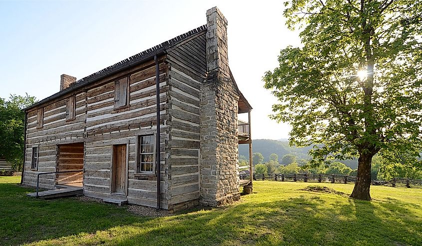 The Jacob Wolf House was built in 1829.