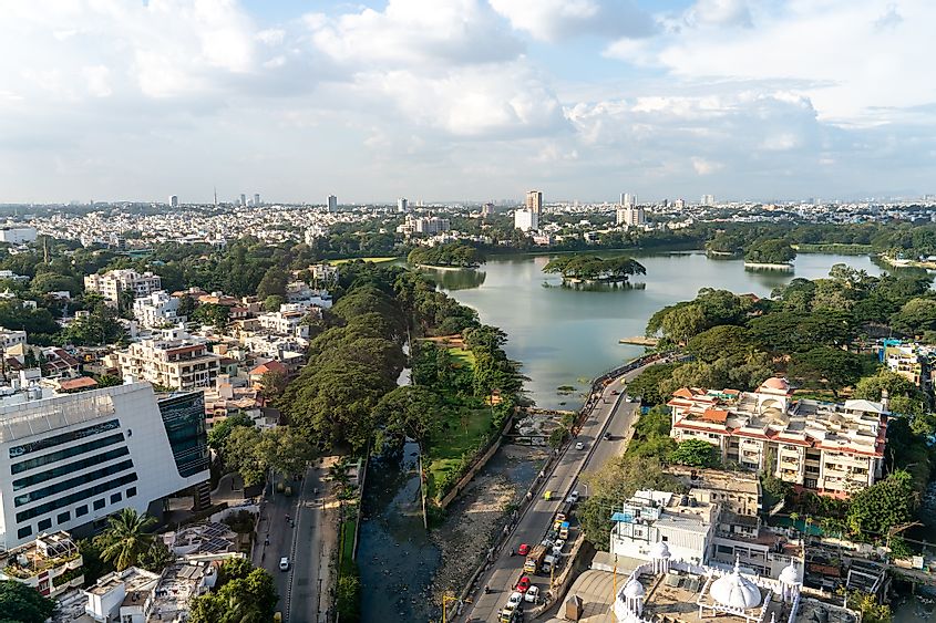 Bangalore aerial view