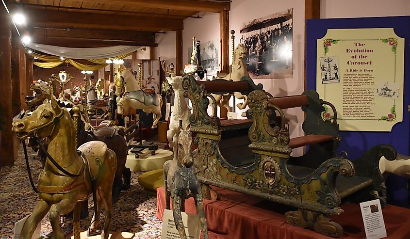 The New England Carousel Museum in Bristol, Connecticut.