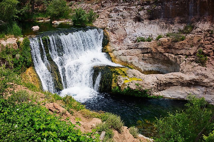 A beautiful stream running through the picturesque landscape near Strawberry, Arizona.