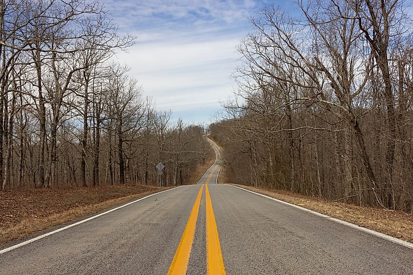 Road trip near Witts springs, Arkansas.